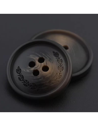 Round resin coat buttons windbreaker buttons suit jacket pants brown coffee four-hole buttons resin buttons