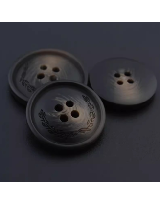 Round resin coat buttons windbreaker buttons suit jacket pants brown coffee four-hole buttons resin buttons