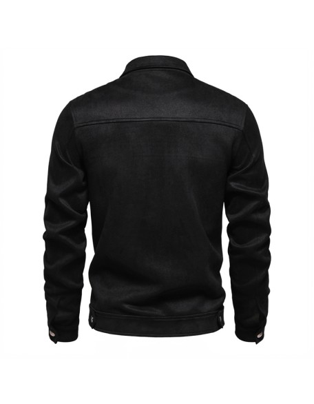 Lapel Jacket Trendy Men's Outdoor Men's Suede Jacket