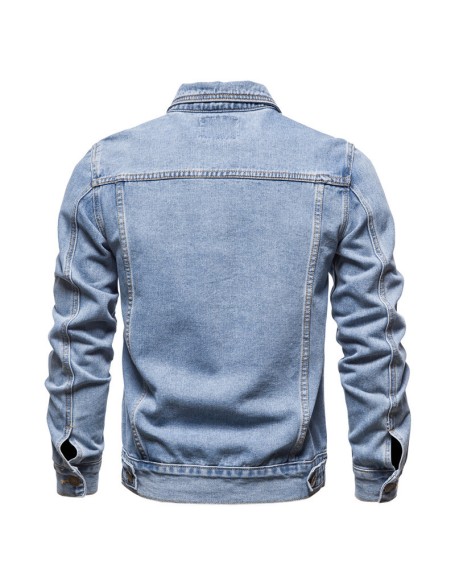 Men's Jacket Cotton Fashion Casual Slim Denim Jacket