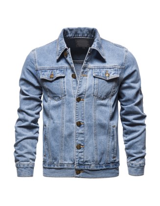 Men's Jacket Cotton Fashion Casual Slim Denim Jacket